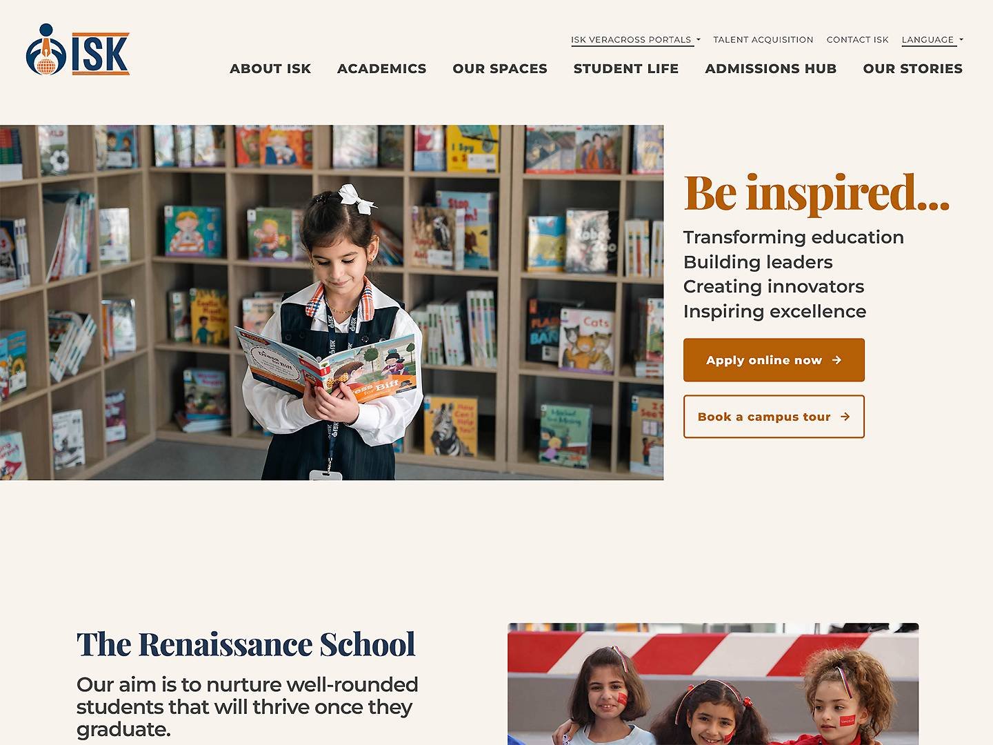 ISK homepage screenshot